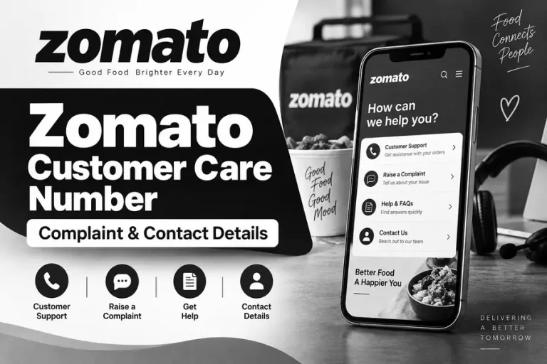 Zomato Customer Care Number, Complaint & Contact Details – Complete Support Guide