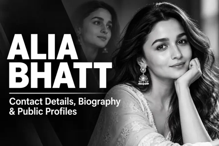 Alia Bhatt Contact Details, Biography & Public Profiles